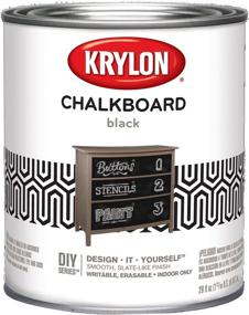 img 2 attached to 🎨 Krylon K05223000 Chalkboard Paint: Black Quart - High-Quality Brush-On Special Purpose Formula