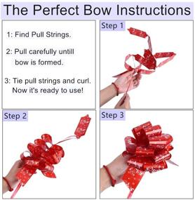 img 1 attached to 🎁 Versatile Magic Pull Bows: Reverse & Reuse Gift Bows for Any Occasion - Christmas, Birthdays, Weddings, Parties! 12pcs of Multi Color Ribbon Pull Bows for Room and Gift Decorations