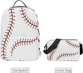 img 3 attached to 📔 Detachable Crossbody Notebooks with Baseball Stitches