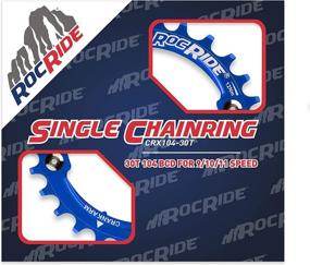 img 3 attached to 🚲 RocRide Narrow Wide Chainring 104 BCD for Optimal 9/10/11 Speed Performance with Secure 4 Bolt Mounting