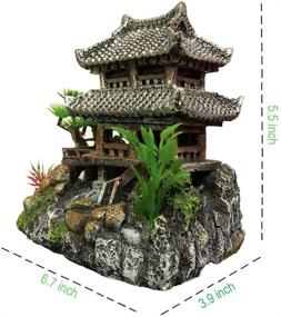 img 2 attached to Scenic Resin Castle Decorations for Aquarium - Fish Tank Castle with Realistic Details, Environmentally-Friendly Aquarium Accessories