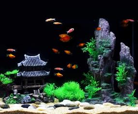 img 1 attached to Scenic Resin Castle Decorations for Aquarium - Fish Tank Castle with Realistic Details, Environmentally-Friendly Aquarium Accessories