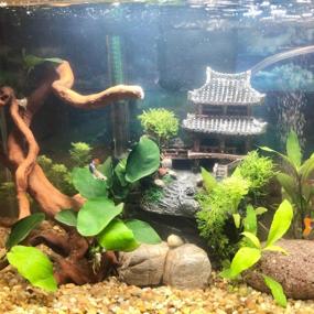 img 3 attached to Scenic Resin Castle Decorations for Aquarium - Fish Tank Castle with Realistic Details, Environmentally-Friendly Aquarium Accessories