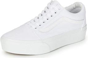 img 1 attached to White Platform Skool Fashion Sneakers for Men by Vans - Unisex Shoes