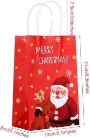 img 3 attached to 🎁 Christmas Paper Gift Bags: 16 Assorted Styles for Holiday Party Treats & Gifts