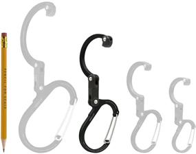 img 1 attached to 🔗 Medium HEROCarabiner Clip and Hook: Ideal for Camping, Backpacking, and Garage Organization