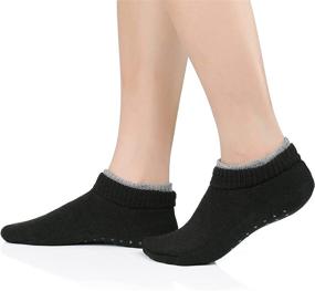 img 1 attached to 🧦 Warm Winter Non Slip Gripper Socks for Women - Comfy Thick Knit Hospital & Christmas Socks