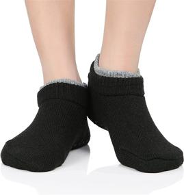 img 2 attached to 🧦 Warm Winter Non Slip Gripper Socks for Women - Comfy Thick Knit Hospital & Christmas Socks