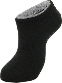 img 4 attached to 🧦 Warm Winter Non Slip Gripper Socks for Women - Comfy Thick Knit Hospital & Christmas Socks