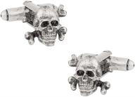 💀 cuff daddy skull crossbones cufflinks presentation: perfect accessory with bold flair! logo
