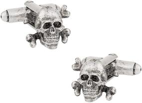 img 4 attached to 💀 Cuff Daddy Skull Crossbones Cufflinks Presentation: Perfect Accessory with Bold Flair!