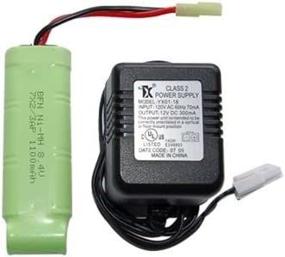 img 1 attached to 🔫 BBTac Electric Airsoft Gun: 8.4V Charger with 1100mAh Battery