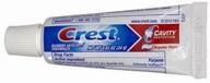 😁 crest travel size fluoride toothpaste, 0.85 oz, cavity protection - pack of 100 logo