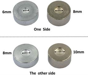 img 2 attached to 🔧 7-Piece Metal Domed Rivet Fixing Tool Set with Spike Rivets Setter