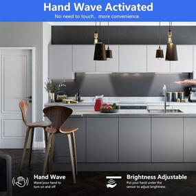 img 3 attached to Convenient Hand Wave Activated LED Under Cabinet Lighting with Memory Function - Perfect for Kitchen Cabinets, Counters, Closets, and Shelves (6000k Daylight)