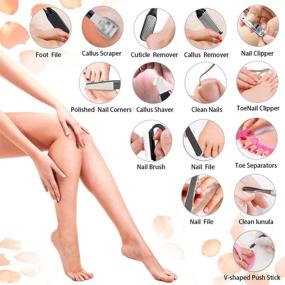 img 3 attached to Ultimate 23-in-1 Pedicure Kit: Профессиональные инструменты для ухода за ногами для результатов на уровне салона дома