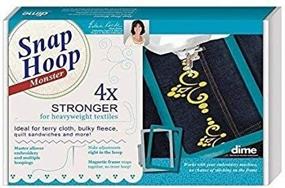 img 3 attached to 🪡 Magnetic Embroidery Hoop: Snap Hoop Monster for Baby Lock/Brother (10.5"x16") - Perfect for Machine Embroidery!