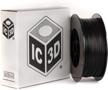 ic3d black 1 75mm printer filament logo