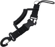 📷 secure your camera with scuba choice diving dive black snappy coil camera lanyard clip and qb buckles, 1.3m coil логотип