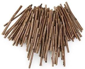 img 1 attached to 🌲 Tinksky Wood Log Sticks 10cm Long - DIY Crafts & Photo Props (Pack of 100) - Wood Color