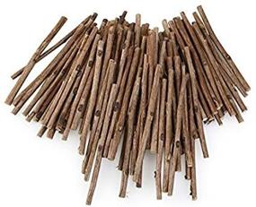 img 4 attached to 🌲 Tinksky Wood Log Sticks 10cm Long - DIY Crafts & Photo Props (Pack of 100) - Wood Color