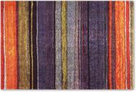 🌈 darkyazi colorful doormat entrance rug, 23.6&quot; x 35.4&quot;, funny outdoors/indoors floor mat for bathroom, kitchen, bedroom, entryway - non-slip rainbow design (rainbow floor-2) logo