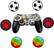 🎮 enhance gaming experience with 6pcs silicone joystick grip for ps5, ps4, xbox 360, xbox one controller (d 6pcs) logo