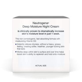 img 2 attached to 💦 Neutrogena Deep Moisture Night Cream, 2.25 Ounce