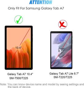 img 3 attached to 📱 Premium 3-Pack Tempered Glass Screen Protector for Samsung Galaxy Tab A7 10.4 Inch 2020 – Bubble-Free, Anti-Scratch, 9H Hardness