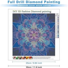 img 3 attached to Painting Rhinestone Embroidery Pictures Geometric Crafting