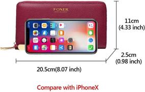 img 3 attached to 👜 Designer Women's Leather Wallets and Handbags: Genuine Packing for Elegant Style