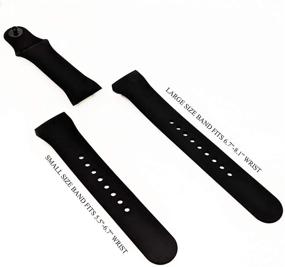 img 2 attached to 💪 Silicone Sports Replacement Bands for Fitbit Charge 3, 3 SE, 4, and 4 SE - Small Size, Black Color with Buckle