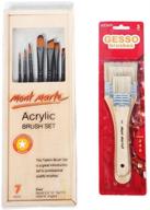 mont marte acrylic brush brushes logo