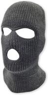 ❄️ outdoor sports winter balaclava face cover - 3-hole knitted full face ski mask logo