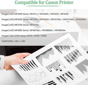 img 3 attached to 🖨️ GREENCYCLE 2-Pack Black Laser Toner Cartridges Compatible with Canon C128 CRG 128 for ImageClass D550, D530, MF4412, and MF4580dn Printers