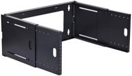 kenuco 19 inch steel hinged extendable wall mount bracket network equipment rack (3u) logo