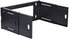 img 4 attached to KENUCO 19 Inch Steel Hinged Extendable Wall Mount Bracket Network Equipment Rack (3U)