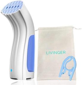 img 4 attached to 👕 Portable Travel Garment Steamer - Fast Heat-up Powerful Clothes Steamer for Home and Travel, 20s Fast Heat, 360 Anti-Drip, with Foldable Hanger and Travel Bag