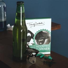 img 3 attached to Premium Wall Mount 'Beer Me' Bottle Opener (2 Pack) - Sturdy & Stylish 🍺 Black Nickel Plated Opener - Anti-Rust Protection - Easy Installation - Perfect Gift Choice (Black)