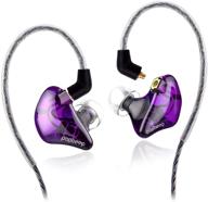 🎧 basn bsinger+pro in-ear monitor for musicians - mmcx replaceable cable, purple, noise-isolating & universal fit logo