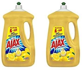 img 1 attached to Ajax Super Degreaser Lemon Dishwashing Liquid, 90 fluid ounces (2 pack)