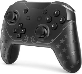 img 4 attached to 🎮 Black Wireless Pro Controller - Compatible with Switch and Switch Lite, NFC, Motion Function, Dual Vibration, Wake Up - Gamepad Joystick with Remote