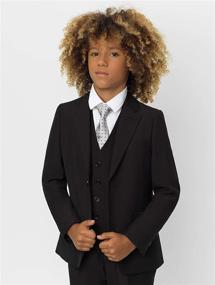 img 3 attached to 🤵 Stylish Roco Black Wedding Jacket: Trendy Boys' Clothing in Suits & Sport Coats