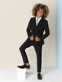 img 2 attached to 🤵 Stylish Roco Black Wedding Jacket: Trendy Boys' Clothing in Suits & Sport Coats