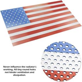 img 2 attached to Bentolin Front Steel Mesh Grill Inserts with US Flag - Compatible with Jeep Wrangler JL (2018-2020) & Gladiator JT (2020)
