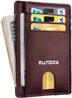 👜 genuine leather minimalist wallets with enhanced rfid blocking logo