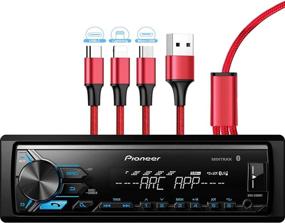 img 4 attached to 📻 Pioneer MVH-X390BT Цифровой медиаприемник с приложением Pioneer ARC, MIXTRAX, встроенным Bluetooth, прямым управлением USB для iPod/iPhone, Android-телефонов и кабелем зарядки Zonoz 3 в 1 (набор)