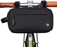 🚲 rhinowalk bike handlebar bag: waterproof multifunctional messenger bag in black - professional exercise bag for biking logo