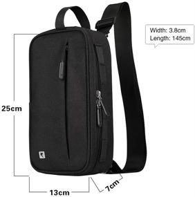 img 3 attached to 🚲 Rhinowalk Bike Handlebar Bag: Waterproof Multifunctional Messenger Bag in Black - Professional Exercise Bag for Biking