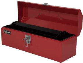 img 1 attached to 🔧 Премиальный стальной инструментальный ящик с крышей, красный, высокий, 19 дюймов - Homak: идеальное решение для хранения